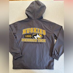 Michigan Tech Champion Kid’s Size Medium Pullover Windbreaker Jacket w. Pocket!